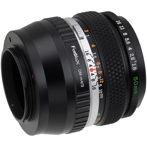 Fotodiox Objektiv Mount Adapter - Olympus Zuiko (OM) 35mm SLR-Objektiv auf Micro Four Thirds (MFT, M4/3) Mount Mirrorless Kamera Gehäuse