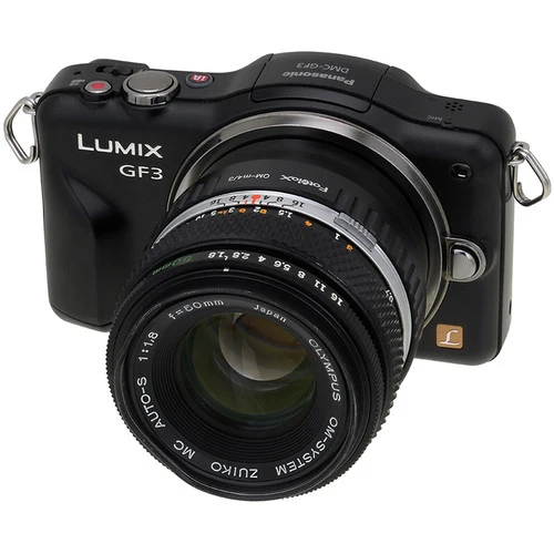 Fotodiox Objektiv Mount Adapter - Olympus Zuiko (OM) 35mm SLR-Objektiv auf Micro Four Thirds (MFT, M4/3) Mount Mirrorless Kamera Gehäuse