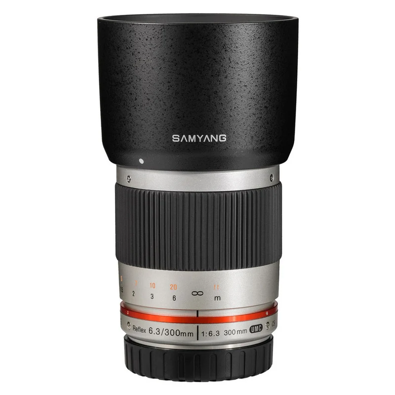 Samyang 300mm Reflex f/6.3 Canon EOS M silber