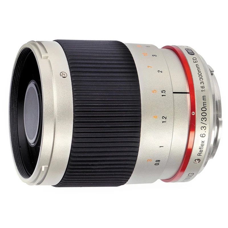 Samyang 300mm Reflex f/6.3 Canon EOS M silber