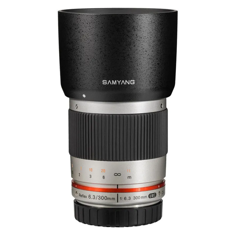 Samyang 300mm Reflex f/6.3 Canon EOS M silber