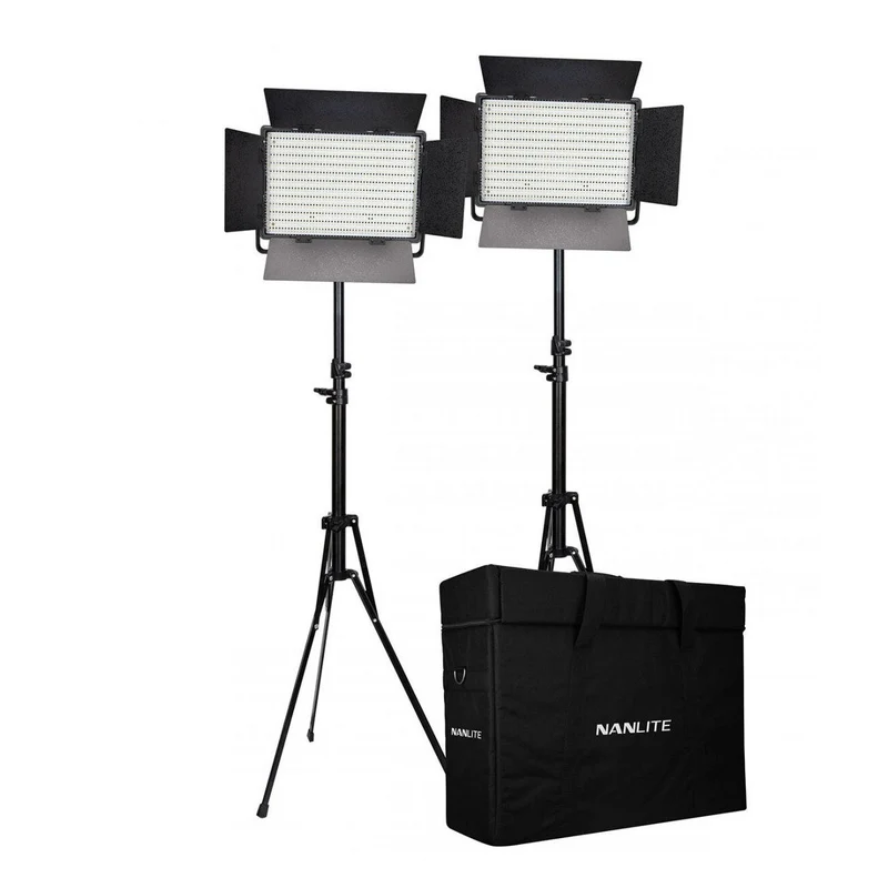 Nanlite 1200-CSA Bi-Colour Double Set (w/ Case & Light Stand)