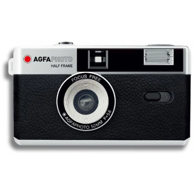 AgfaPhoto Reusable Half Frame Photo Kamera, schwarz, Analog