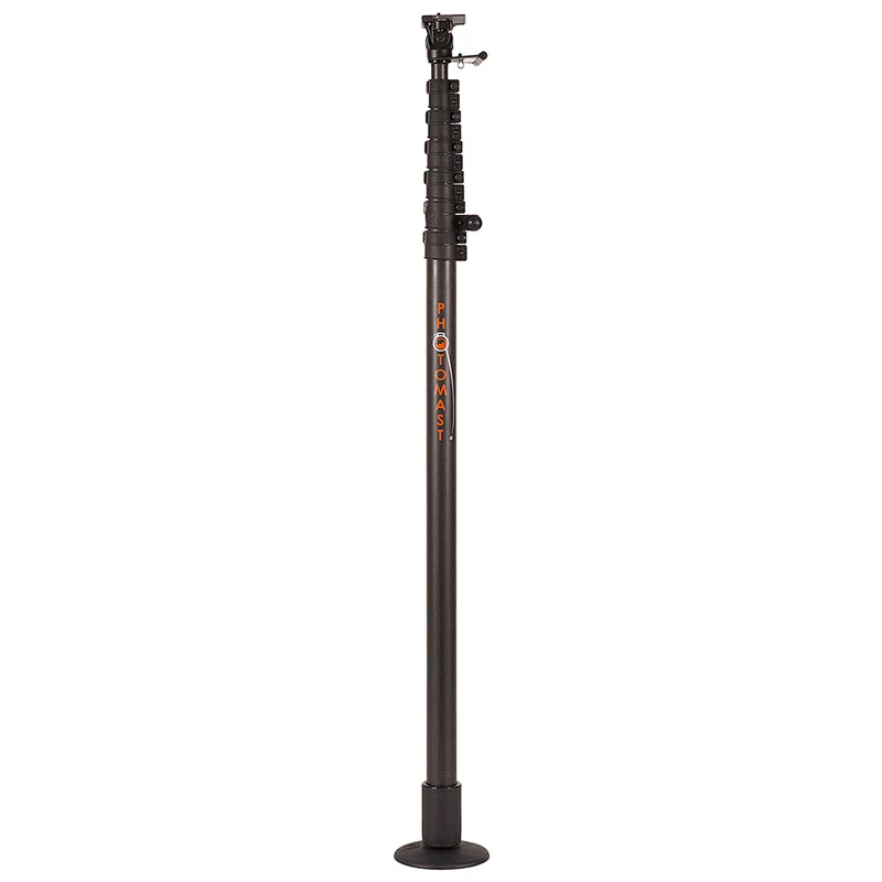 Photomast MK2 6 metre incl. Smartphone Holder with Arm, Tilt Head and Bag
