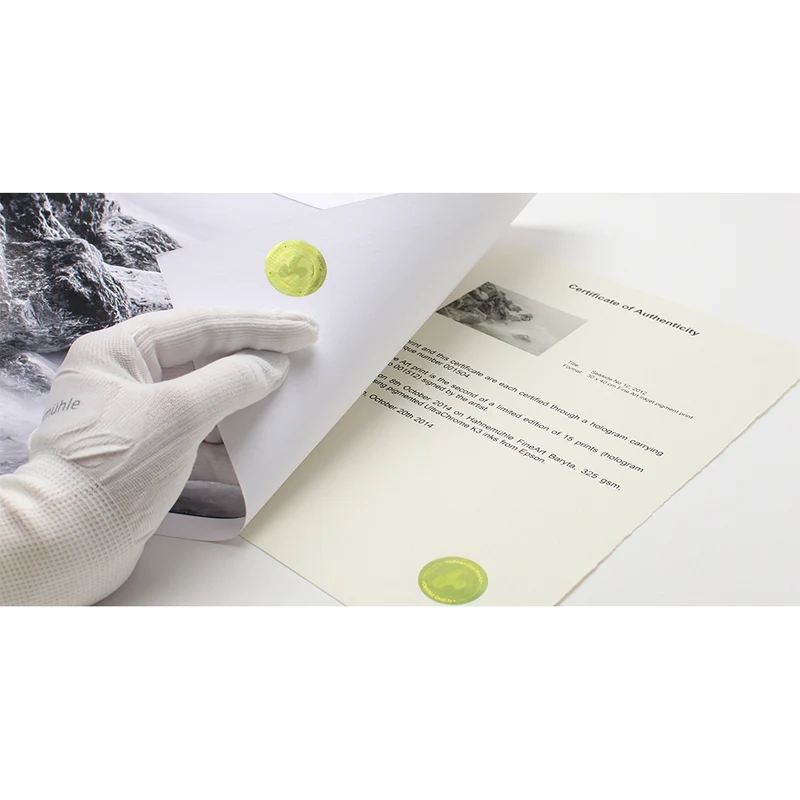 Hahnemühle Certificate or Authenticity A4 Box 25 sheets