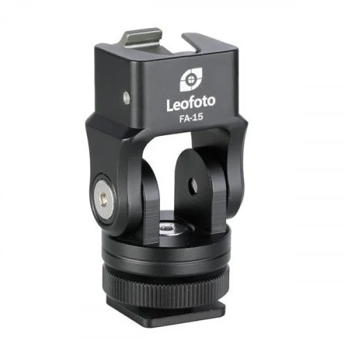 Leofoto FA-15+FA-10 Cold shoe mount with head for FA-10
