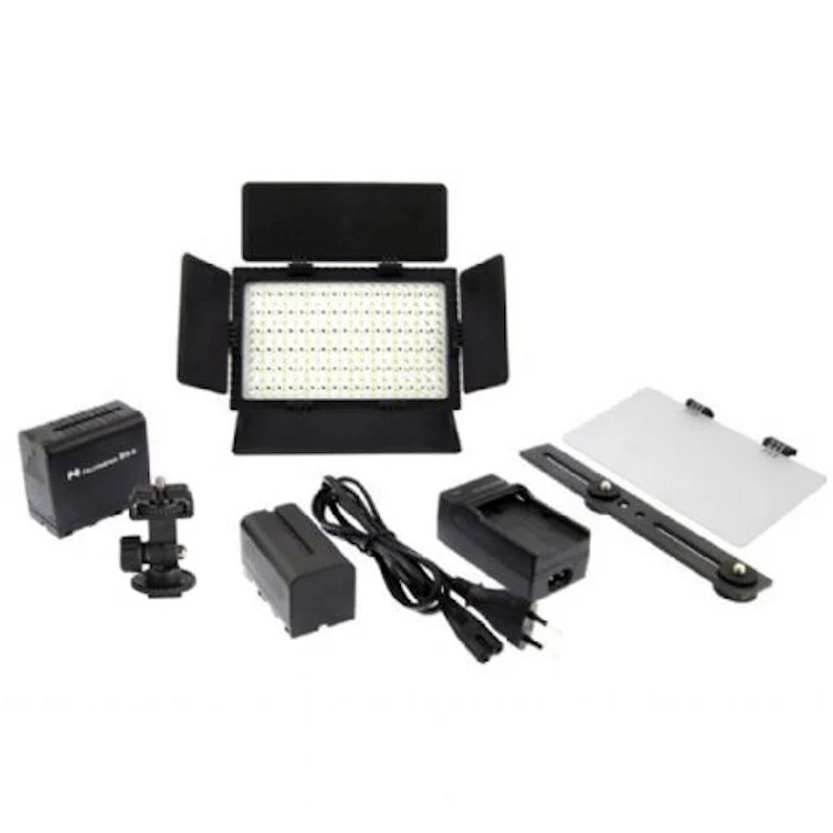 Falcon Eyes LED Lampensatz Dimmbar DV-216VC-K2 auf Akku