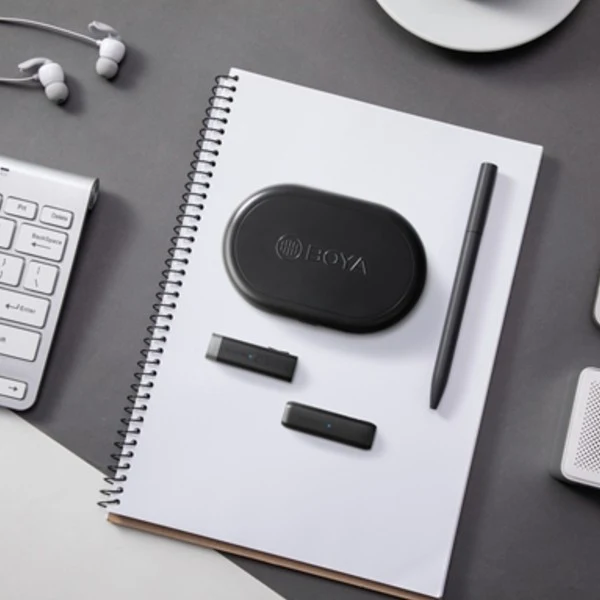 Boya BY-WM3U Wireless microphone with USB-C +3.5mm TRS & TRRS adapters