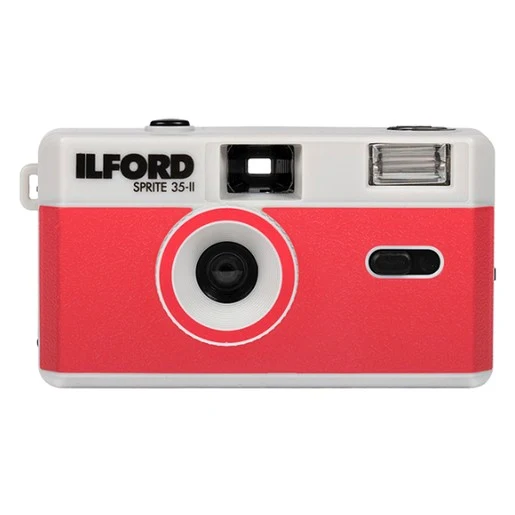 Ilford Sprite 35-II Camera Red & Silver