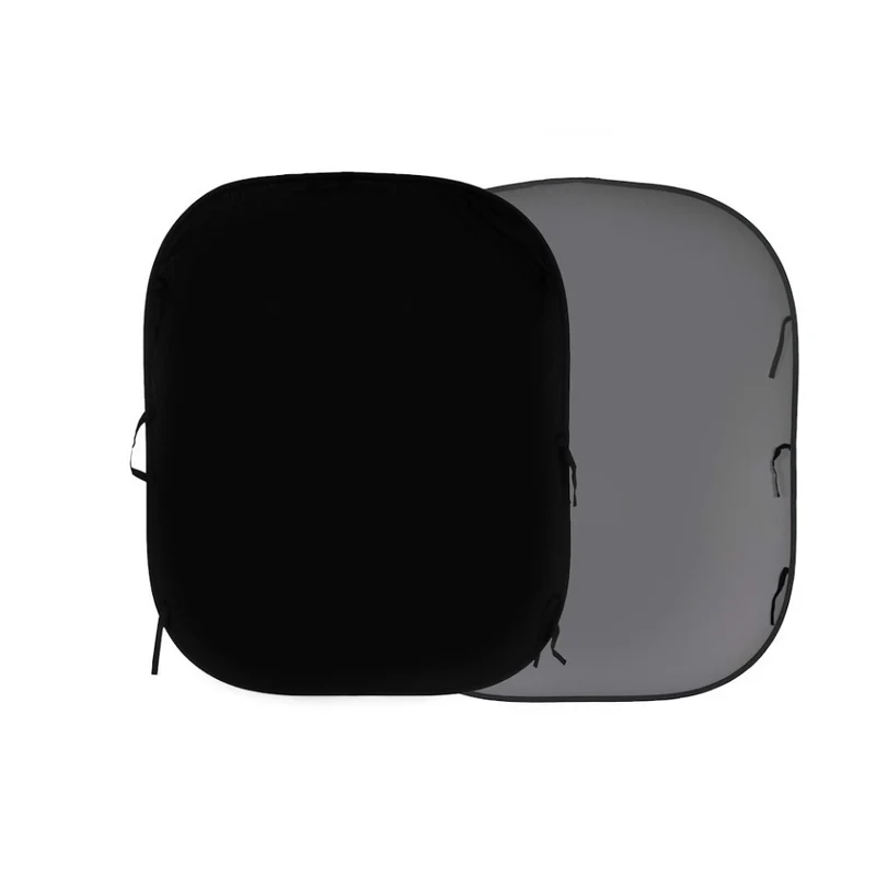 Manfrotto LL LB56GB Plain Collapsible 150x180cm black/mid grey