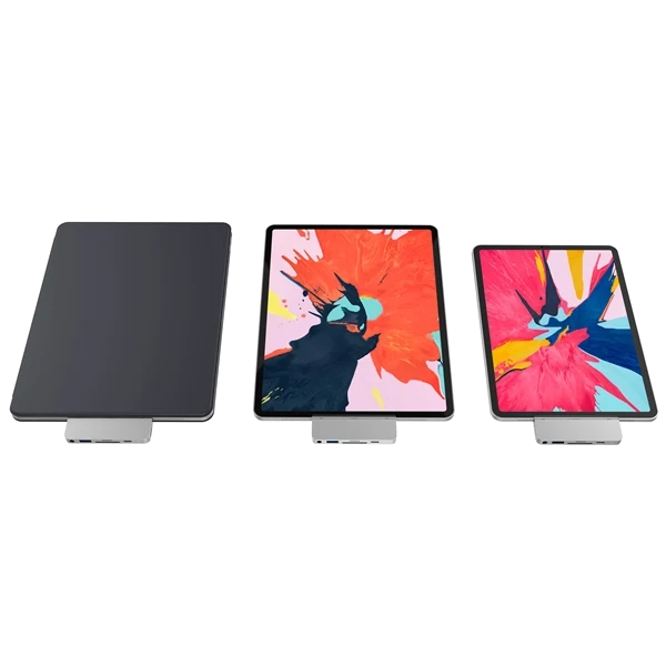 Hyper 6-in-1 USB-C hub iPad Pro silber