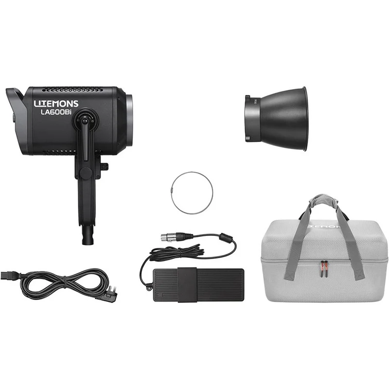 Godox Litemons LA600BI BI Color LED Video Light with Carry bag (black)