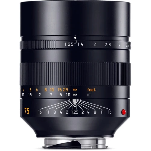 Leica 11676 Noctilux-M 75mm f/1.25 ASPH - Schwarz