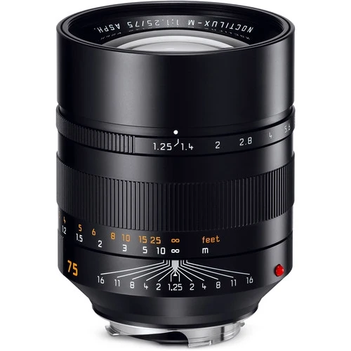Leica 11676 Noctilux-M 75mm f/1.25 ASPH - Schwarz