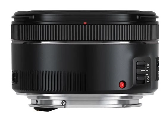 Canon EF 50mm f/1.8 STM + lens hood + protection filter + lens cloth