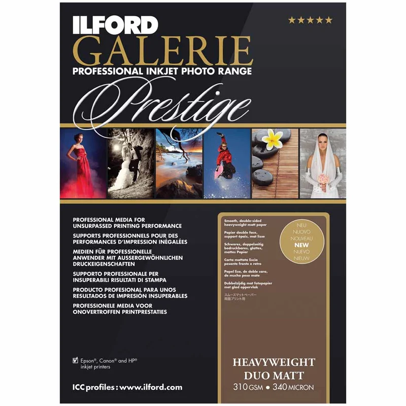 Ilford Galerie Prestige Heavyweight Duo Matt 310gsm A3+ 25 sheets