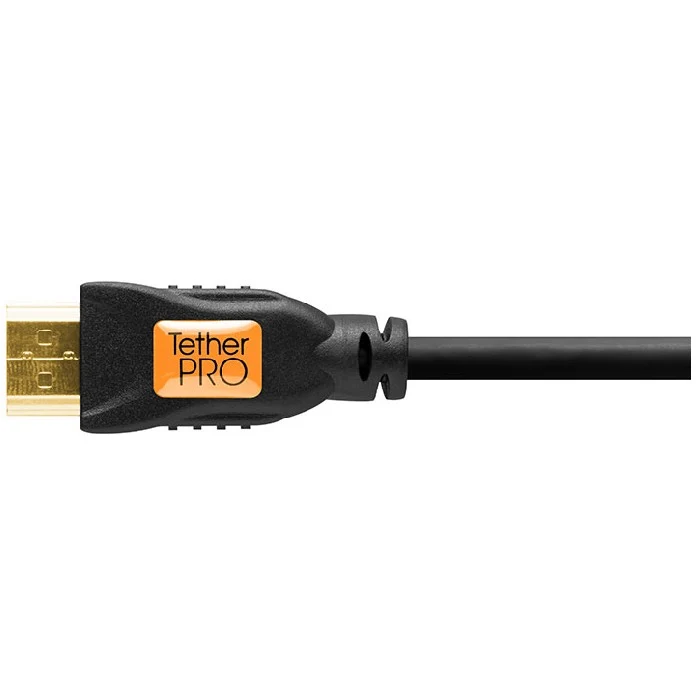 Tether Tools TetherPro HDMI-Micro-zu-HDMI-2.0-Kabel, 10 Fuß (3 m), Schwarz