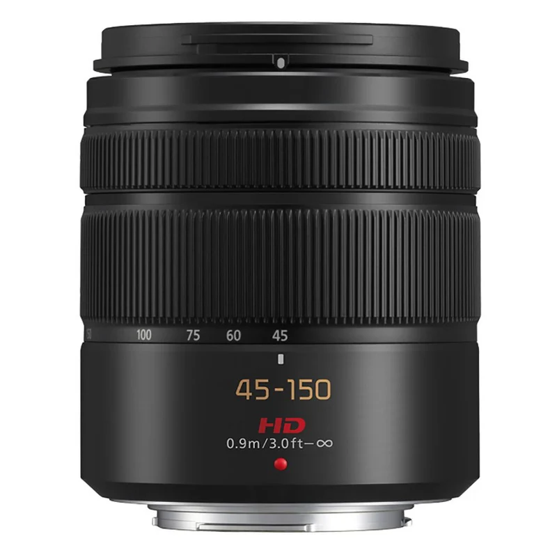 Panasonic MFT 45-150mm f/4-5.6 schwarz mega O.i.S. Lumix G **
