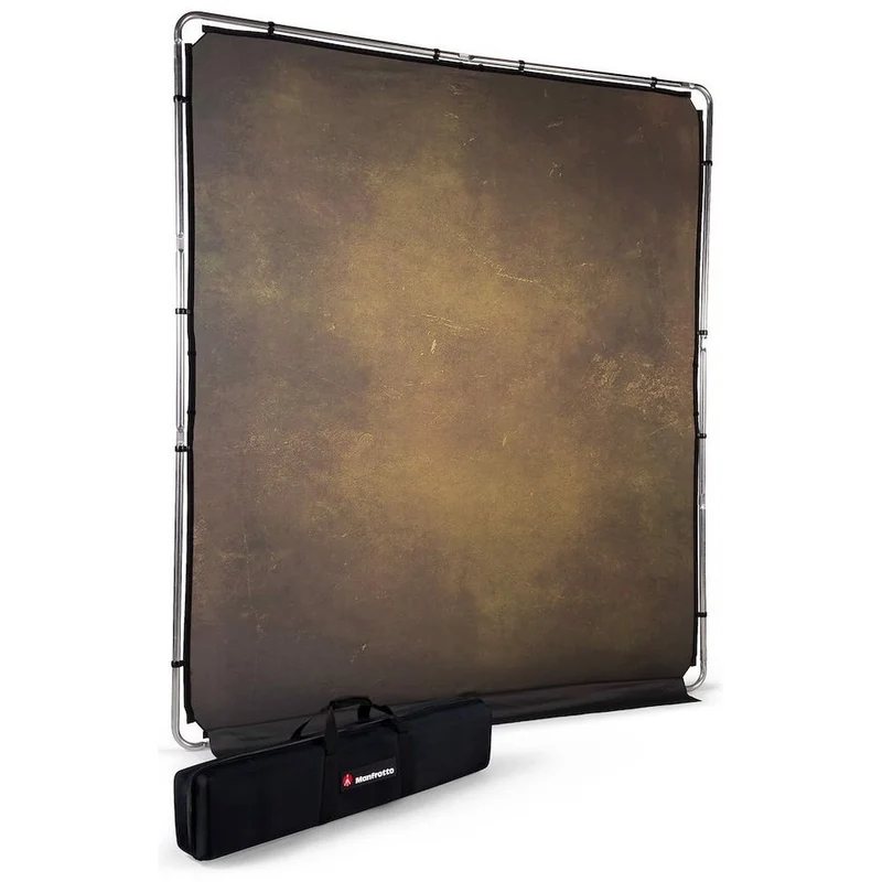 Manfrotto EzyFrame vintage backdrop 2x2.3m oliv