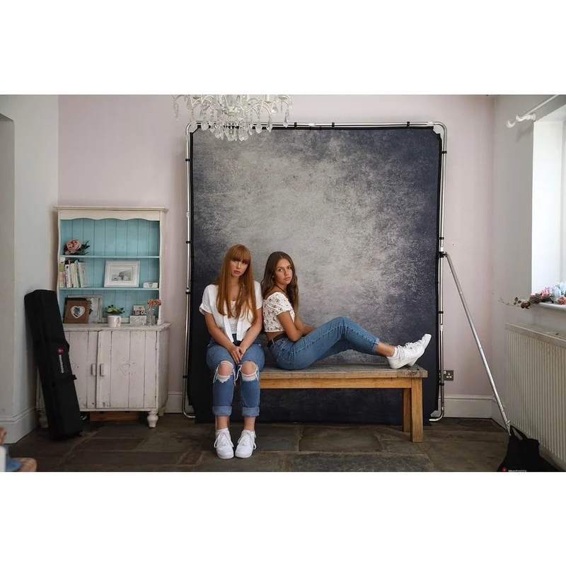 Manfrotto EzyFrame vintage backdrop 2x2.3m smoke