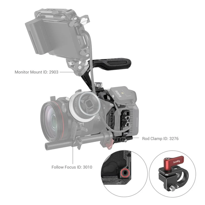 SmallRig 3891 “Black Mamba” Handheld Kit für Canon EOS R5 C