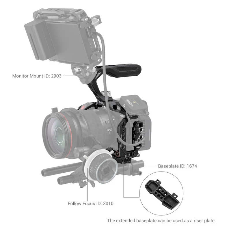 SmallRig 3891 “Black Mamba” Handheld Kit für Canon EOS R5 C