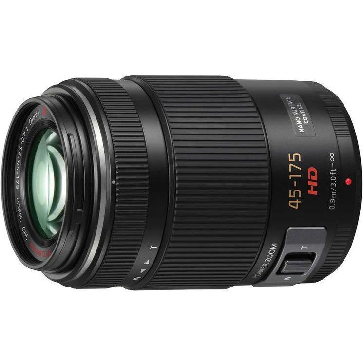 Panasonic MFT 45-175mm f/4-5.6 schwarz powerzoom Lumix G X
