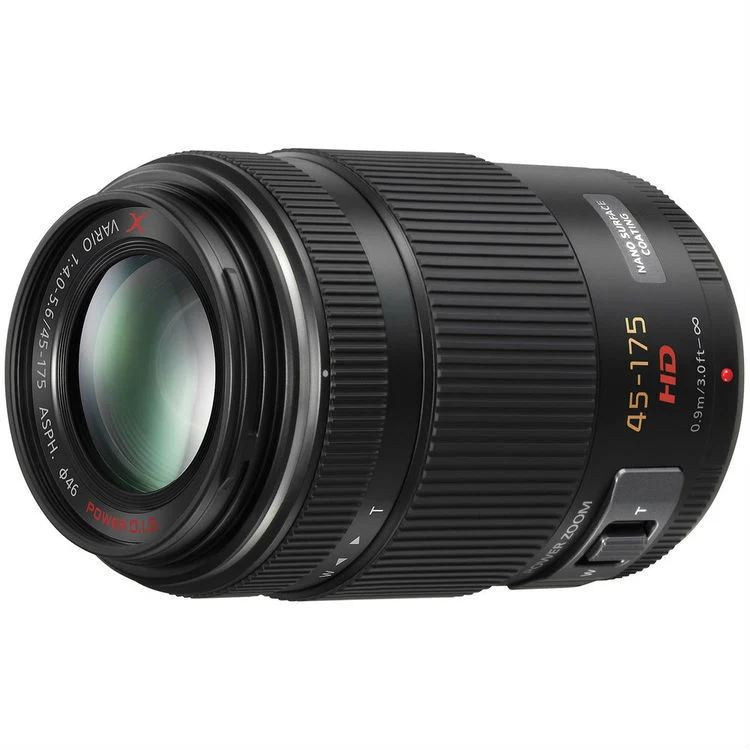 Panasonic MFT 45-175mm f/4-5.6 schwarz powerzoom Lumix G X