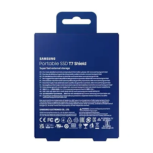 Samsung Portable SSD T7 Shield 2TB blau