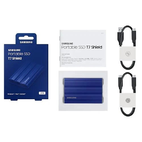 Samsung Portable SSD T7 Shield 2TB blau