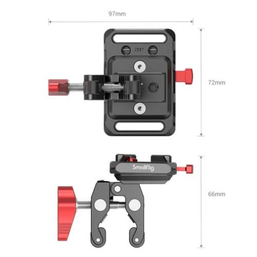 SmallRig 2989 Mini V Mount Batterieplatte mit Krabbenklemme