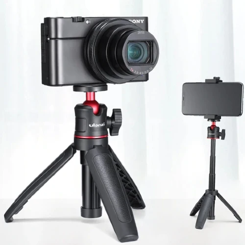 Ulanzi MT-08 Vlog Tripod, Grip & Selfie stick - Black