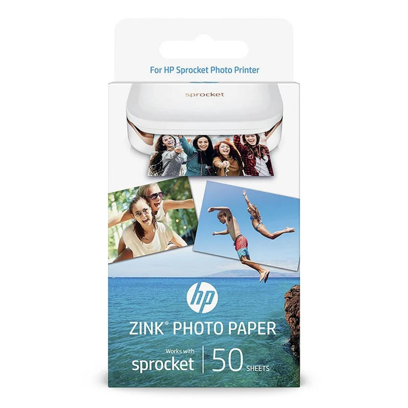 HP Zink Papier 50 Blatt 5 x 7,6cm