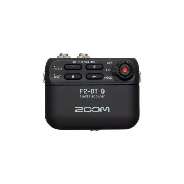 Zoom F2-BT portable recorder with Lavalier microphone with built-in Bluetooth control