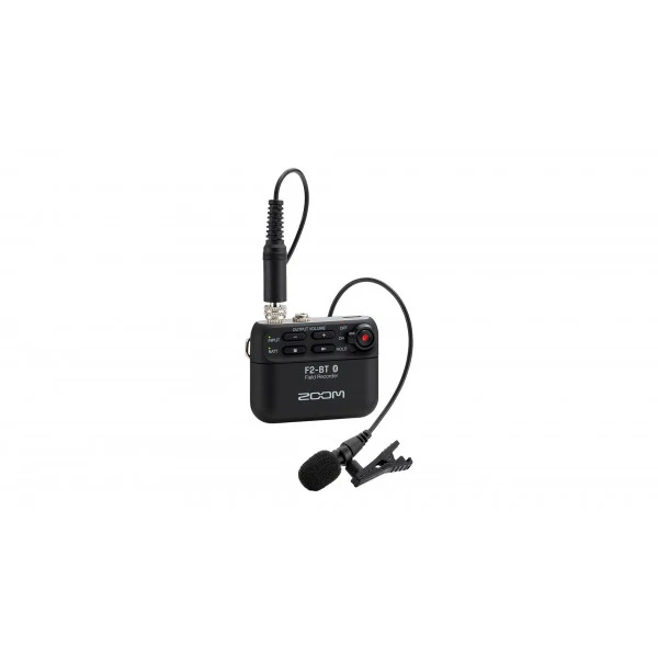 Zoom F2-BT portable recorder with Lavalier microphone with built-in Bluetooth control