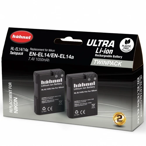 Hähnel EL14/EL14a Ultra - Nikon EN-EL14/EL14a Twin Pack
