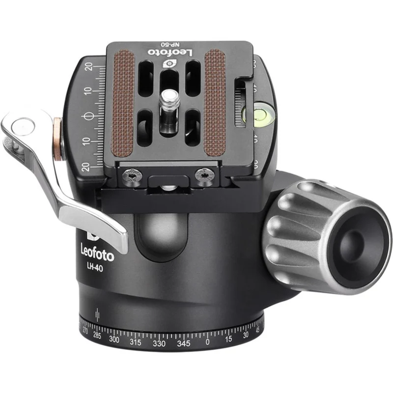 Leofoto Ranger LH-40LR 40-mm-Kugelkopf mit niedrigem Profil + NP-50-Schnellspannklemme