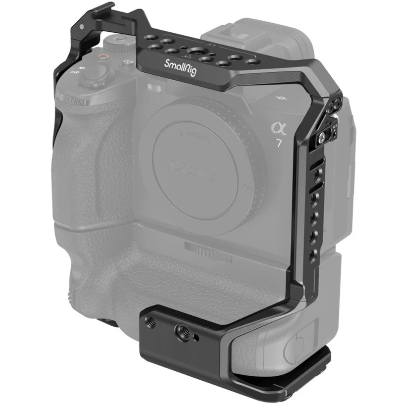 SmallRig 3594 Käfig für Sony Alpha 7S III/Alpha 7 IV/Alpha 7R IV/Alpha 1 mit VG-C4EM Batteriegriff