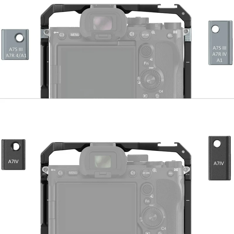 SmallRig 3594 Käfig für Sony Alpha 7S III/Alpha 7 IV/Alpha 7R IV/Alpha 1 mit VG-C4EM Batteriegriff