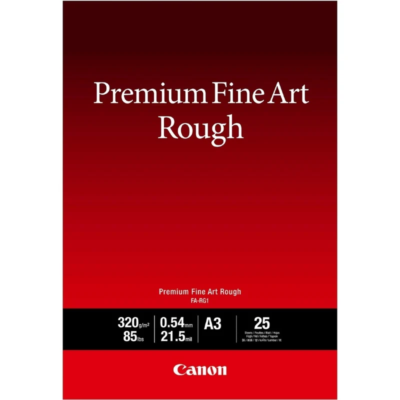 Canon FA-RG 1 Premium FineArt Rough A3 Paper 25 Blatt 320 g/m²
