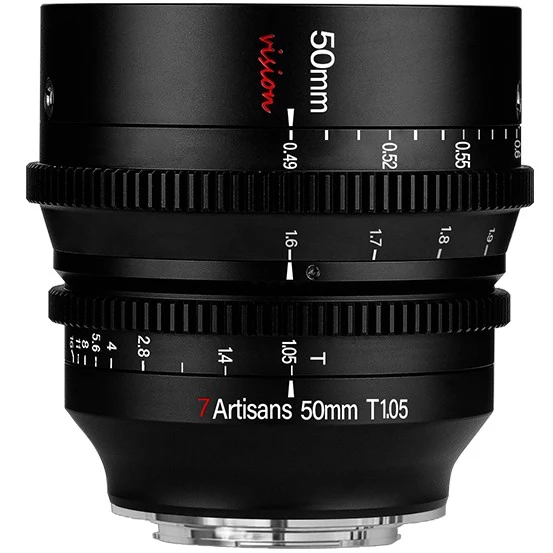 7artisans 50mm T1.05 Panasonic/Leica/Sigma (L Mount) Black