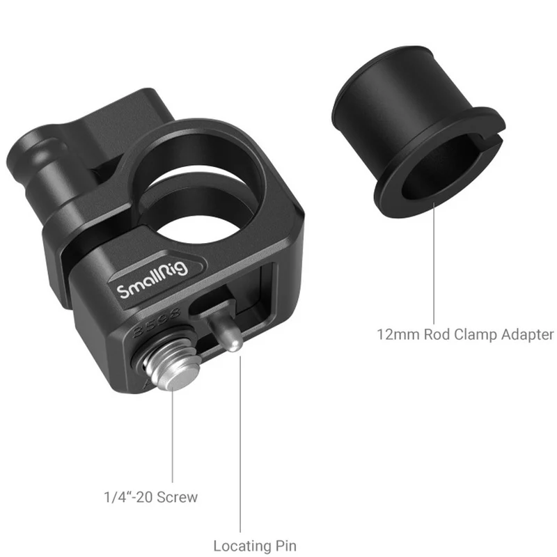 SmallRig 3598, 12-mm-/15-mm-Einzelstangenklemme für den Käfig für die Panasonic GH6