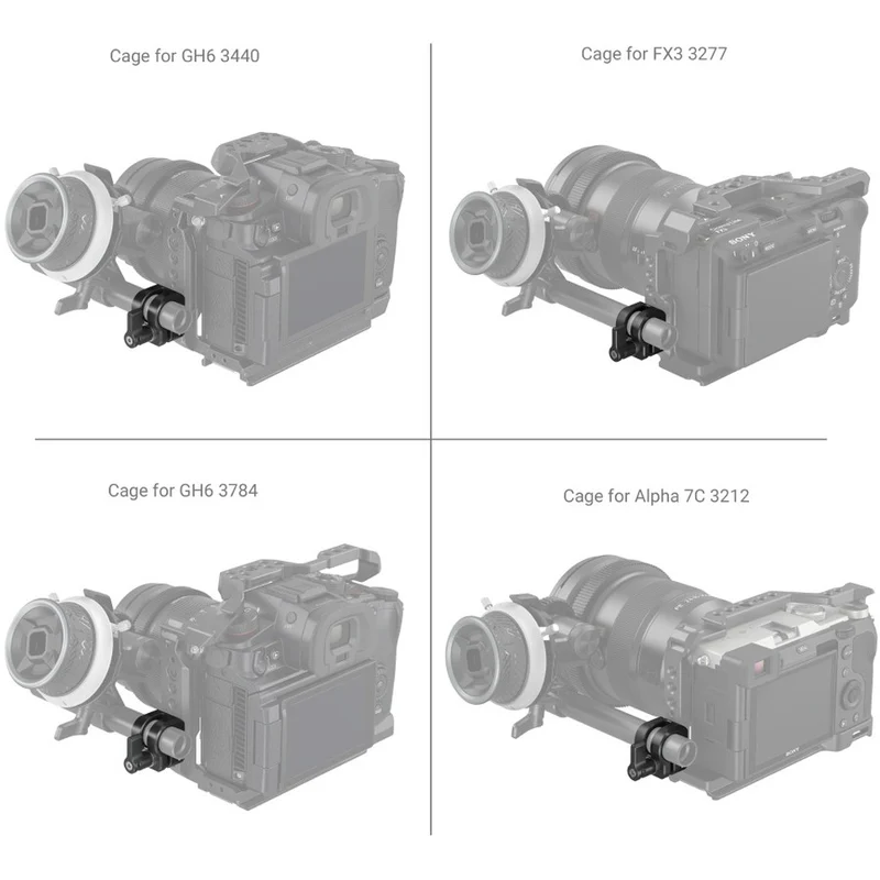 SmallRig 3598, 12-mm-/15-mm-Einzelstangenklemme für den Käfig für die Panasonic GH6
