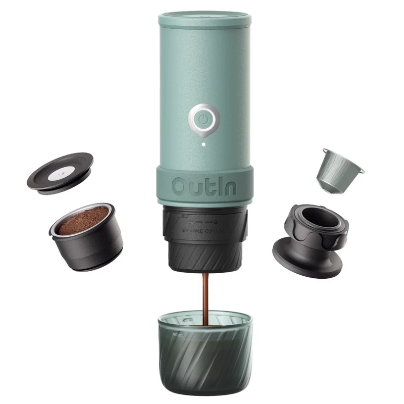 OutIn Mino Portable Espresso Machine – Canyon Green