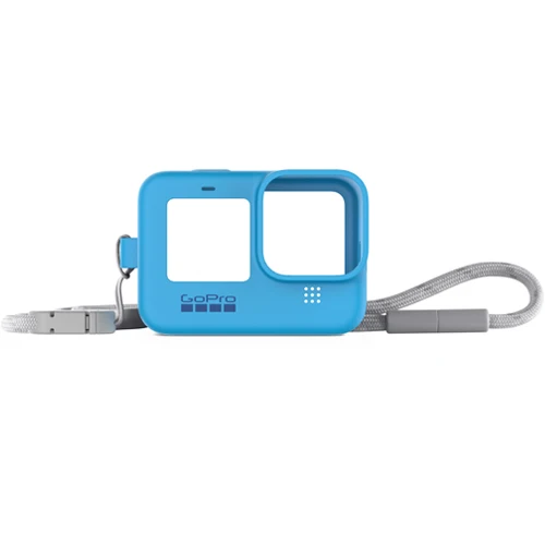GoPro Sleeve + Lanyard Blue für HERO9 Black