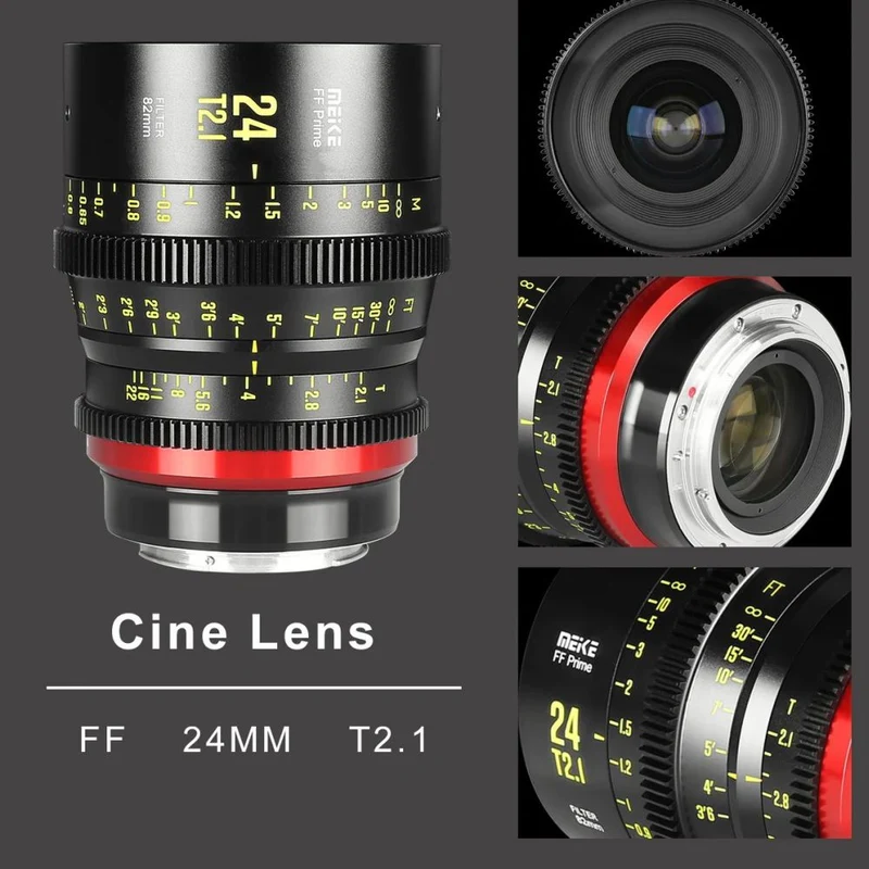Meike Prime 24mm T2.1 Cine Objektiv Vollformat PL-Mount