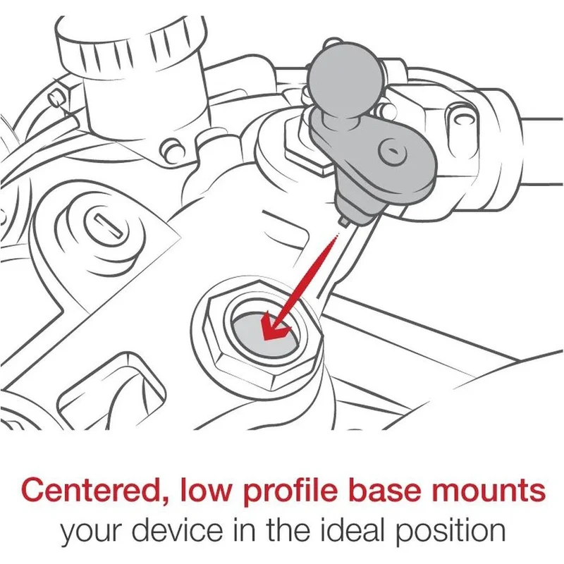 Ram Mounts Cycle Stem Base with 1" Diameter Ball