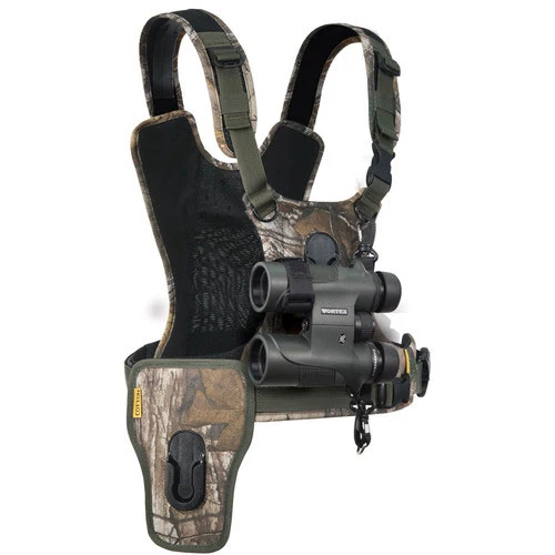 Cotton Carrier Kamera Harness für 1 Kamera + 1 Fernglas Realtree XTRA Camo
