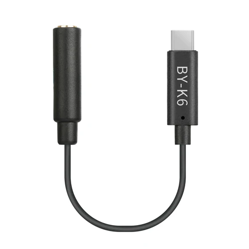 Boya BY-K6 3.5mm TRS audio adapter for DJI OSMO Pocket