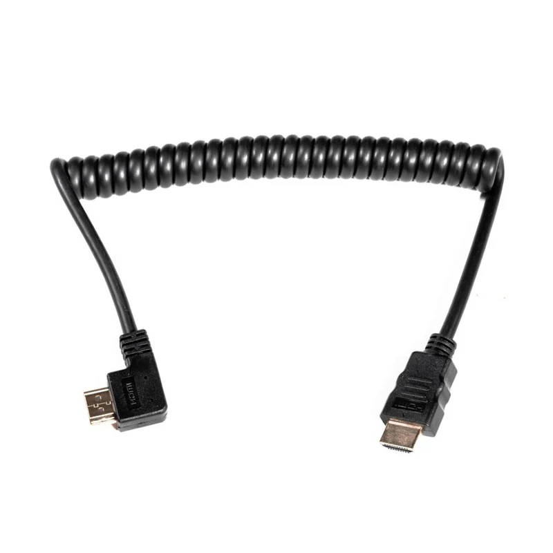 Caruba HDMI-HDMI Federkabel gewinkelt